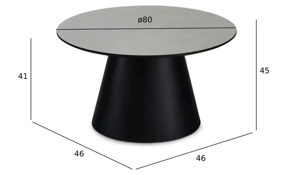 Furnhouse Couchtisch Tango, Bemaßung