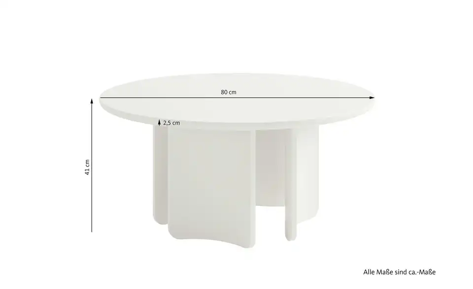 SCHÖNER WOHNEN Kollektion Couchtisch Molde, Bemaßung