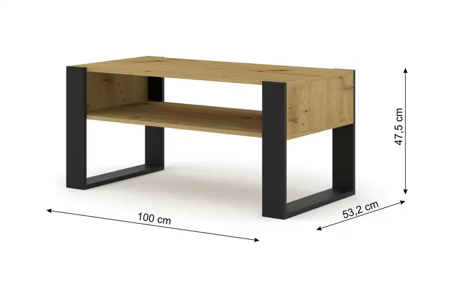 Couchtisch, Bemaßung