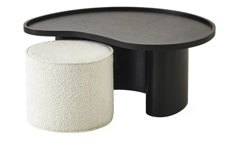 Couchtisch mit Hocker, Perspektive