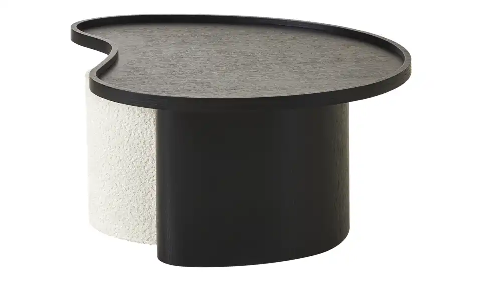 Couchtisch mit Hocker, Profilansicht