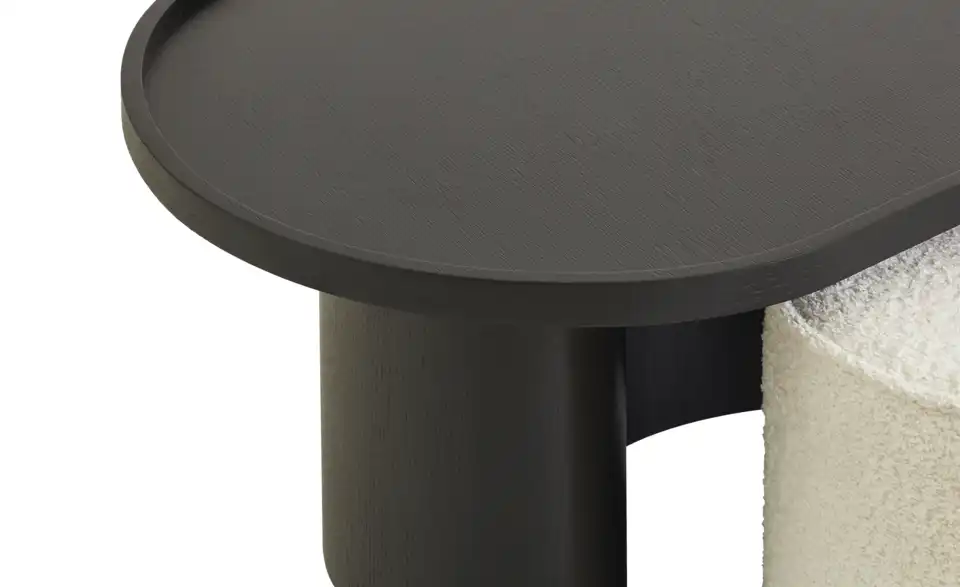 Couchtisch mit Hocker, Detailansicht