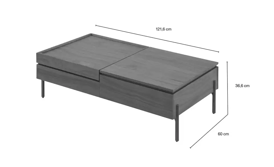 Couchtisch, Bemaßung