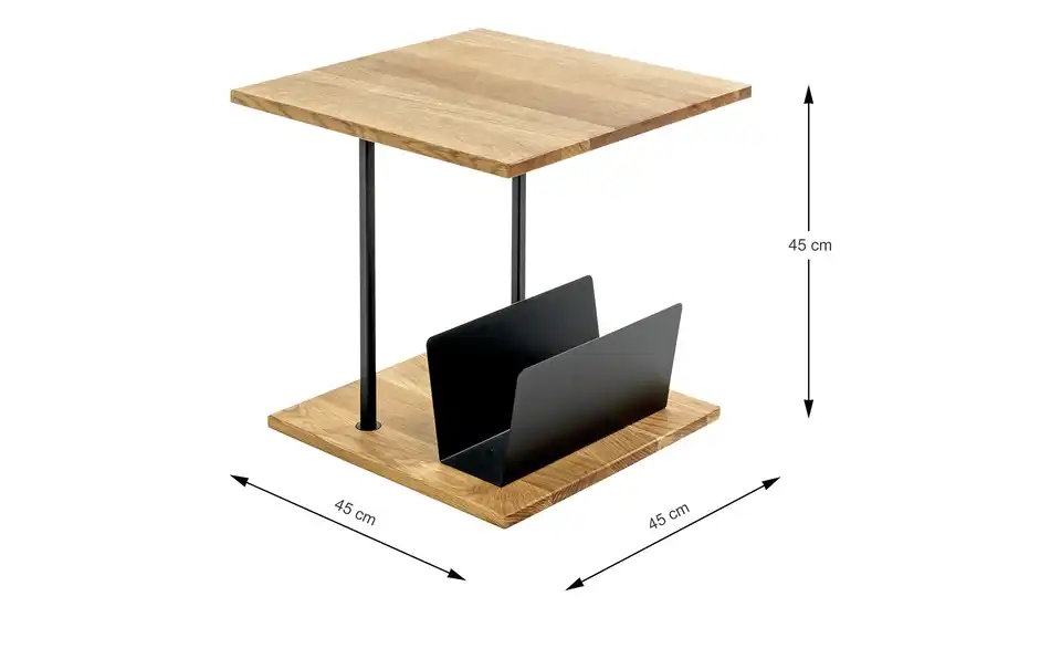 Beistelltisch, Bemaßung