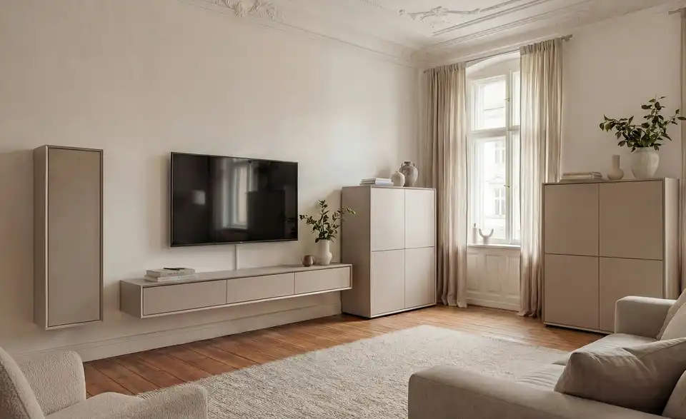 TV-Lowboard, in Wohnsituation
