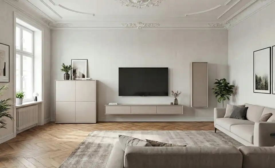 TV-Lowboard, in Wohnsituation