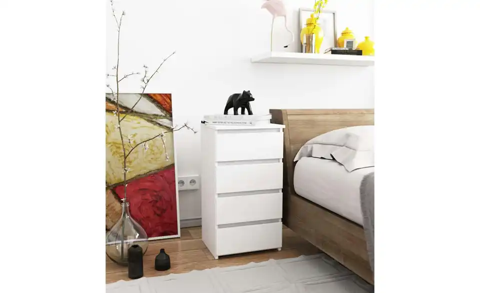 Kommode mit 4 Schubladen, in Wohnsituation