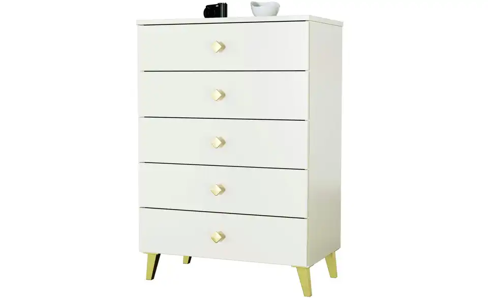 Kommode mit 5 Schubladen, Perspektive