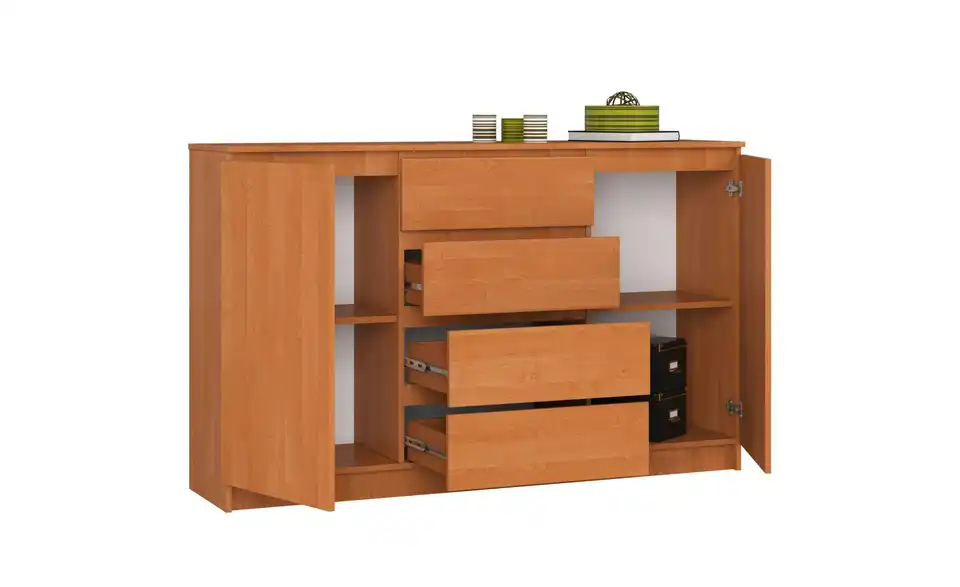 Highboard 160 cm breit, geöffnet