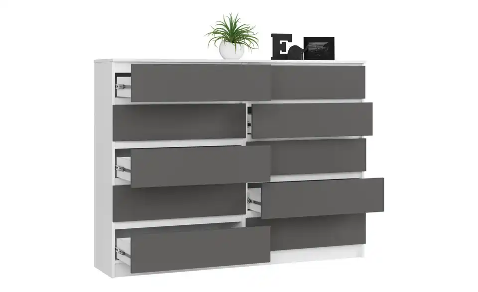 Kommode 160 cm breit, geöffnet