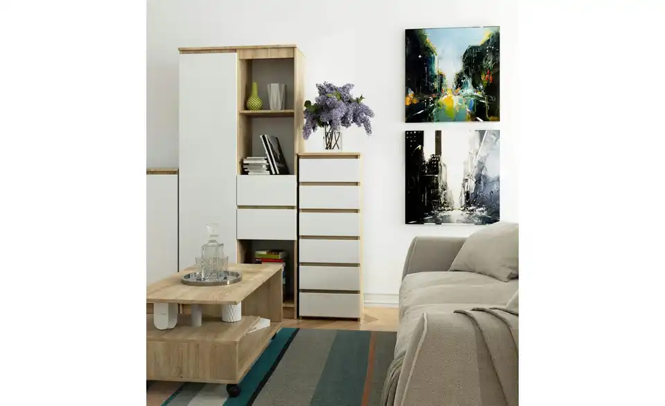 Kommode mit 6 Schubladen, in Wohnsituation