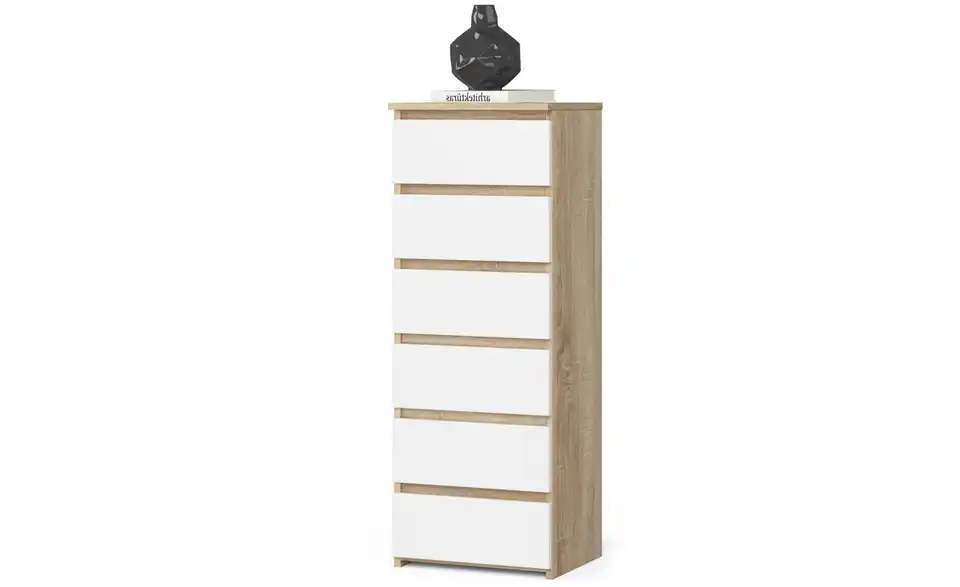 Kommode mit 6 Schubladen, Perspektive