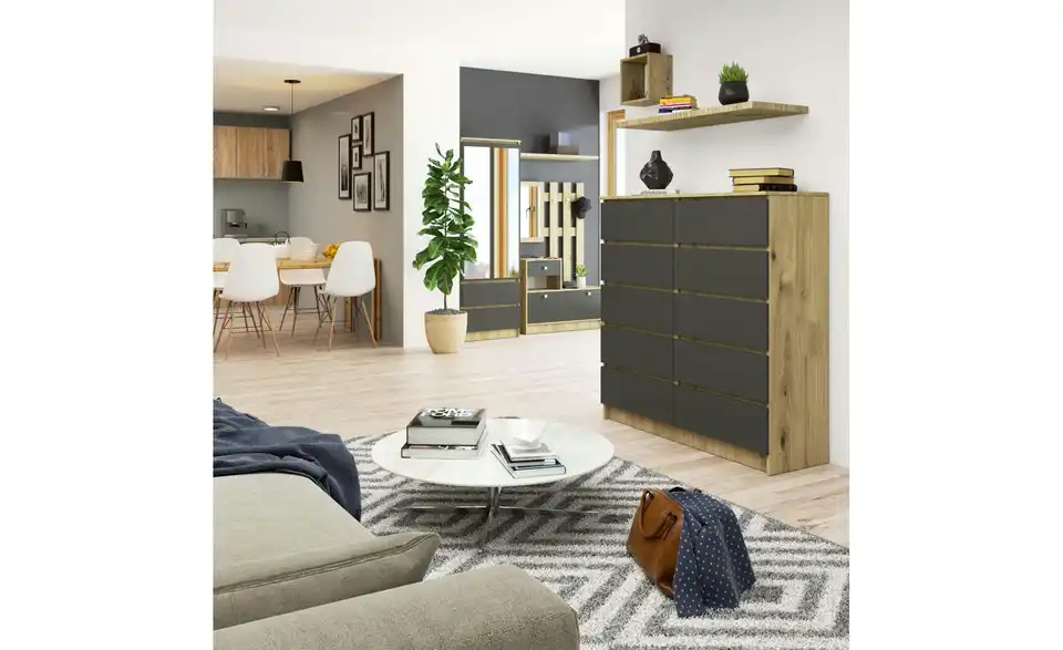 Kommode mit 10 Schubladen, in Wohnsituation