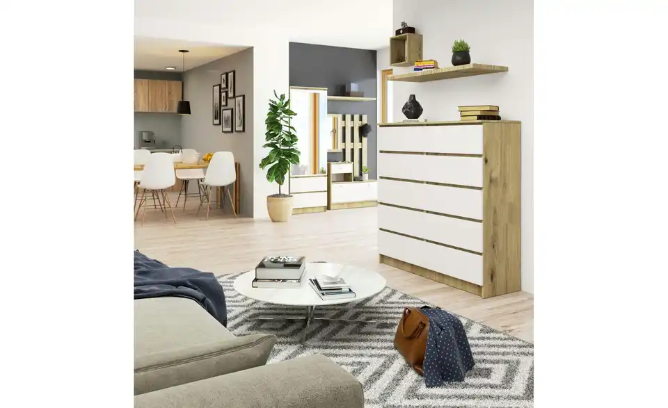 Kommode mit 10 Schubladen, in Wohnsituation