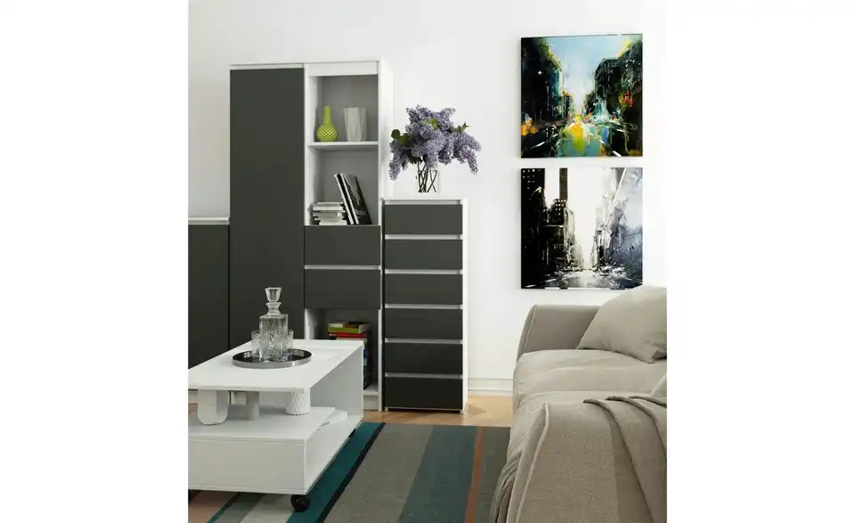 Kommode mit 6 Schubladen, in Wohnsituation