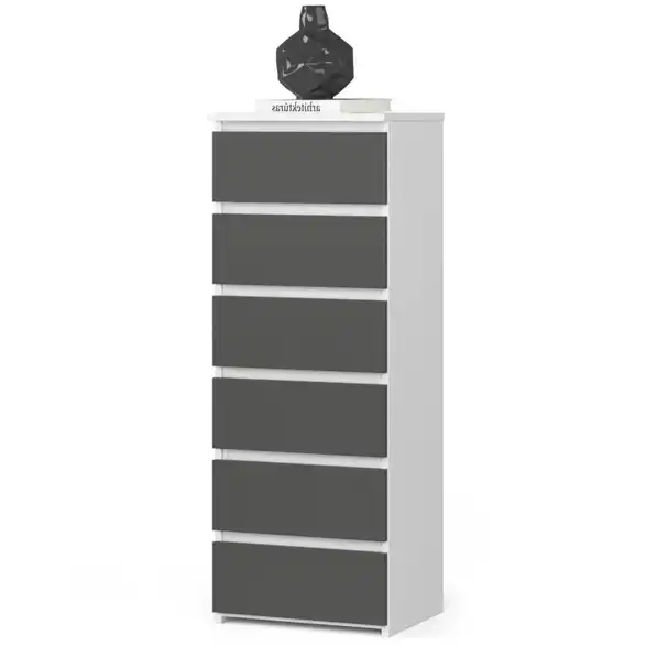 Kommode mit 6 Schubladen, Perspektive