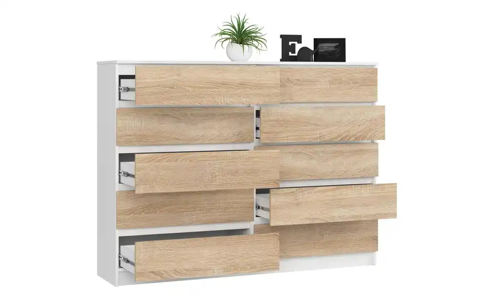 Kommode 160 cm breit, geöffnet