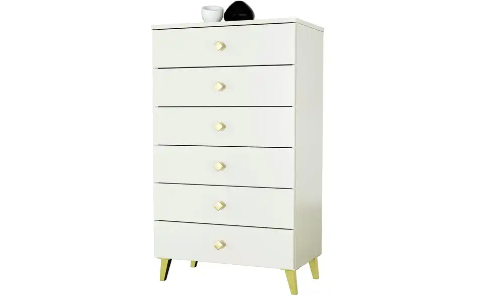 Kommode mit 6 Schubladen, Perspektive