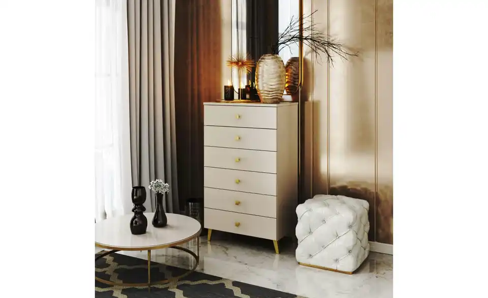 Kommode mit 6 Schubladen, in Wohnsituation