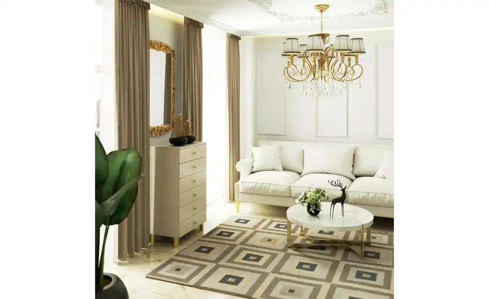 Kommode mit 6 Schubladen, in Wohnsituation