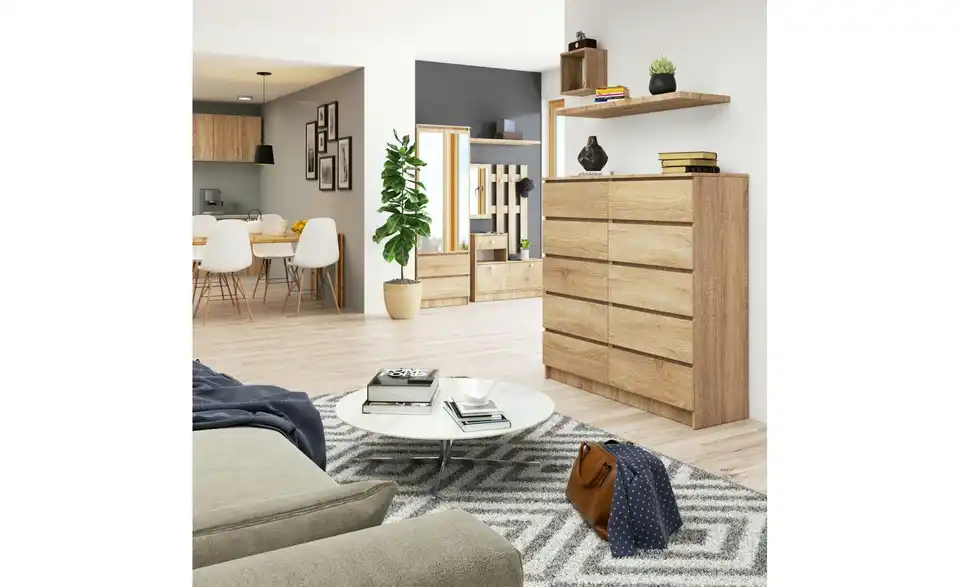 Kommode mit 10 Schubladen, in Wohnsituation