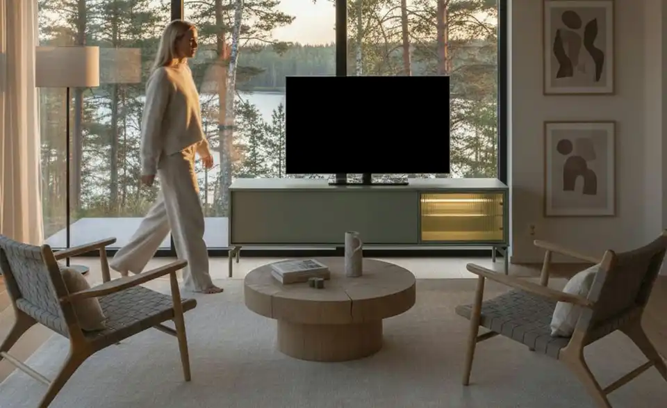 TV-Lowboard Flumeri, in Wohnsituation