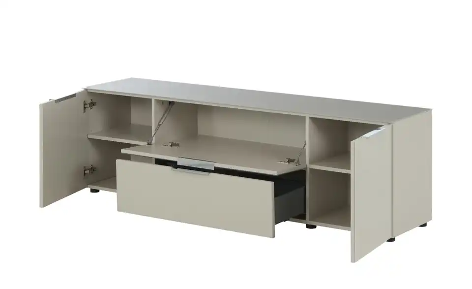 TV-Lowboard, geöffnet