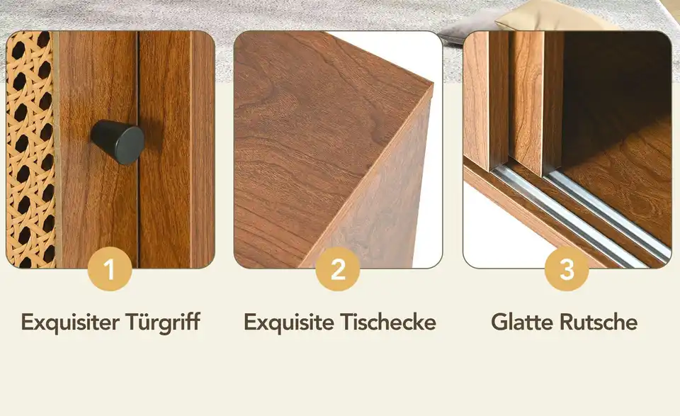 Sideboard, Bild mit Text