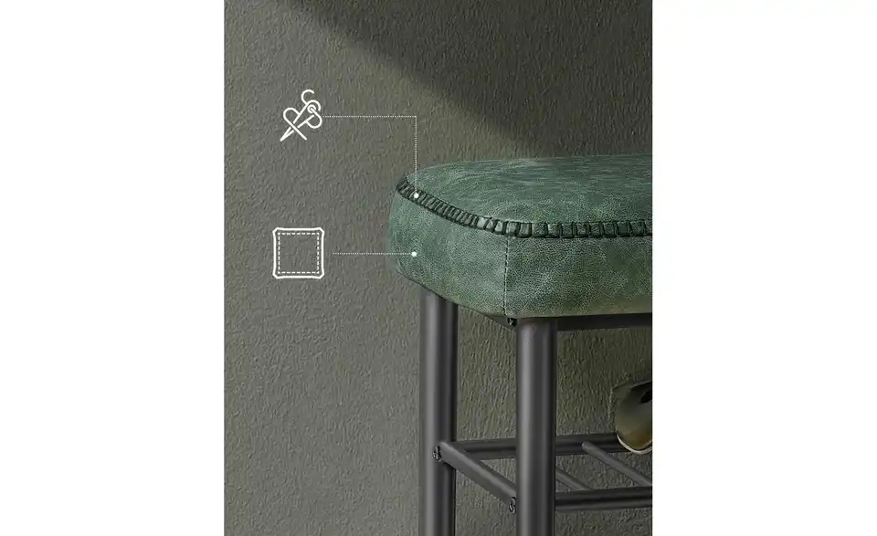 Schuhregal, Bild mit Text