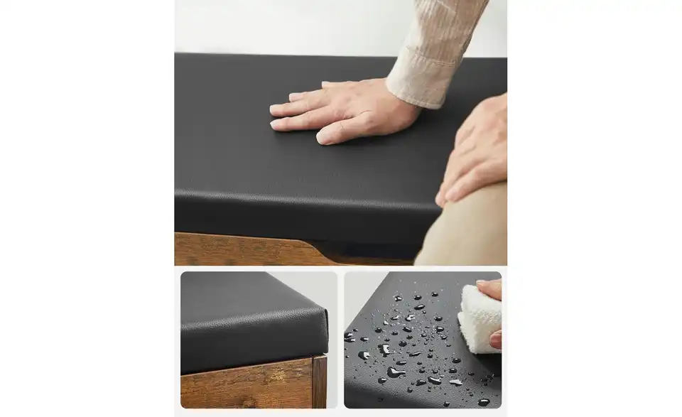 Schuhbank, Detailansicht