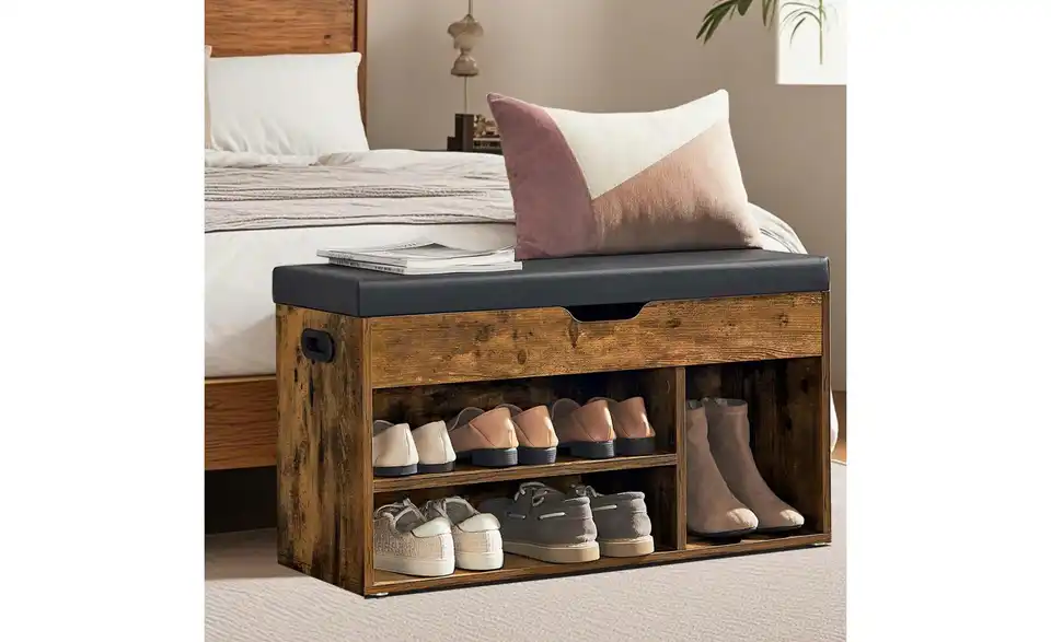 Schuhbank, in Wohnsituation