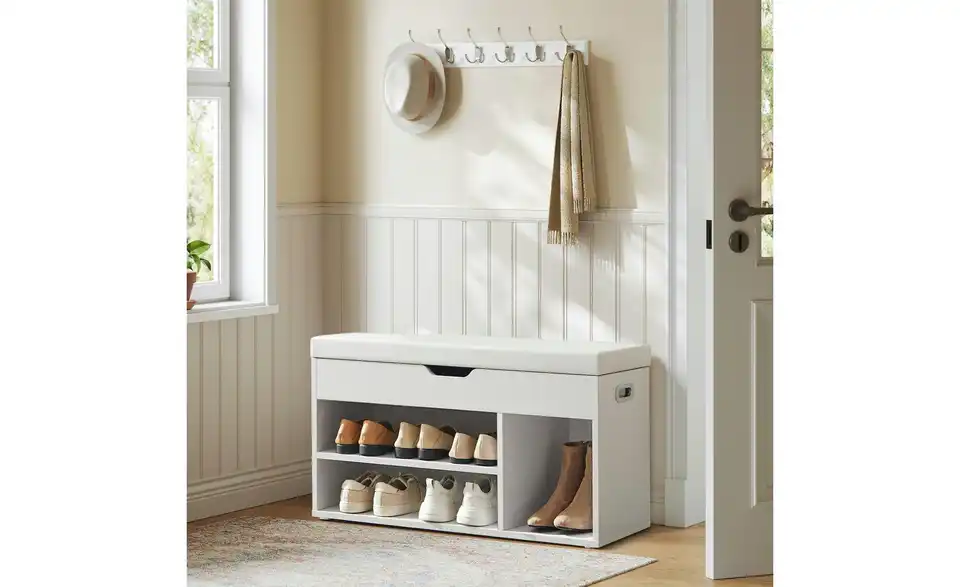 Schuhbank, in Wohnsituation