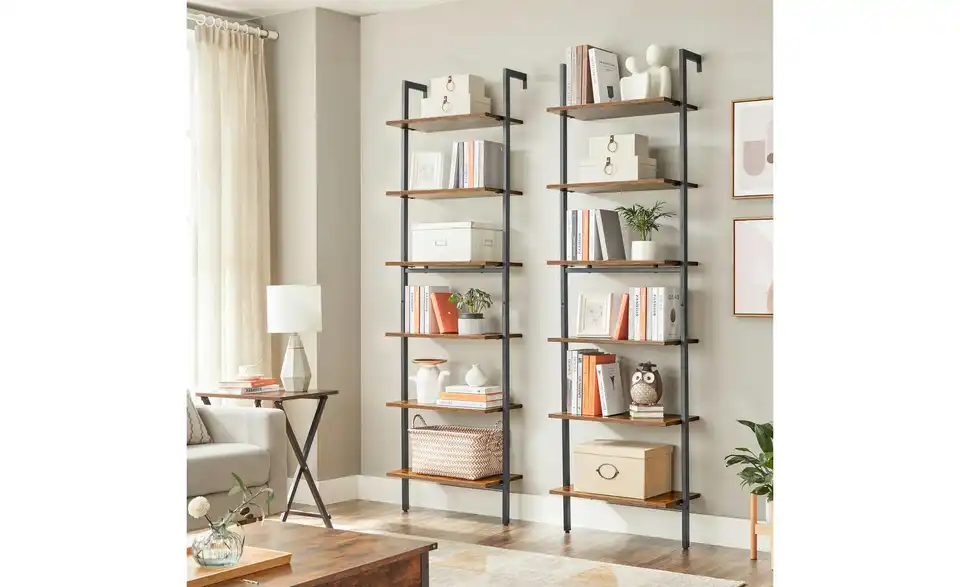 Leiterregal, in Wohnsituation