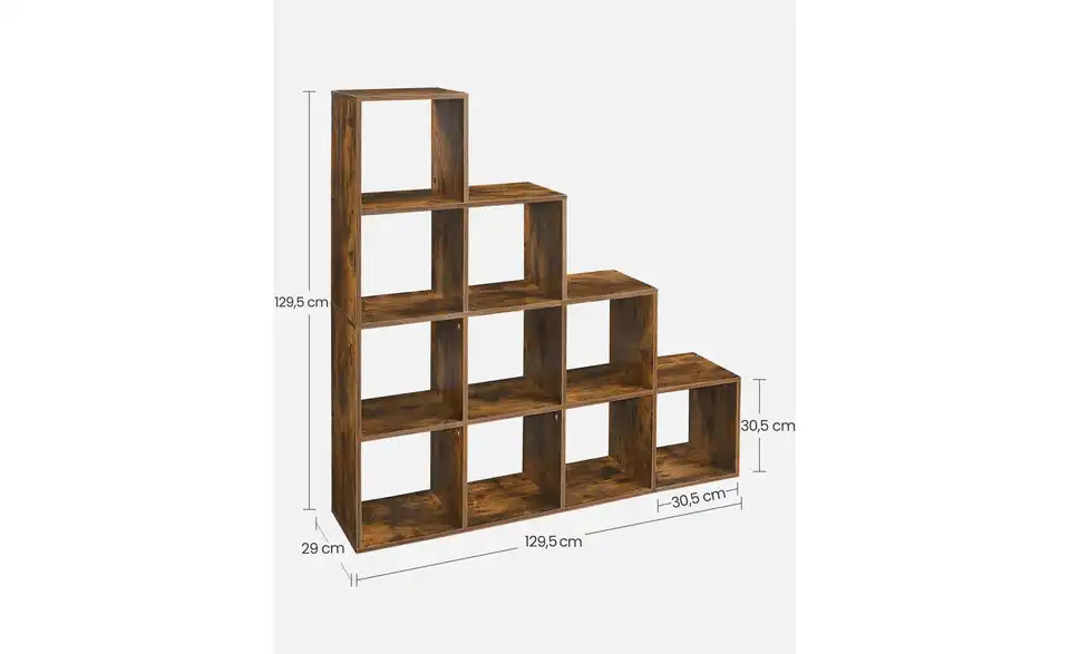 Standregal, Bemaßung