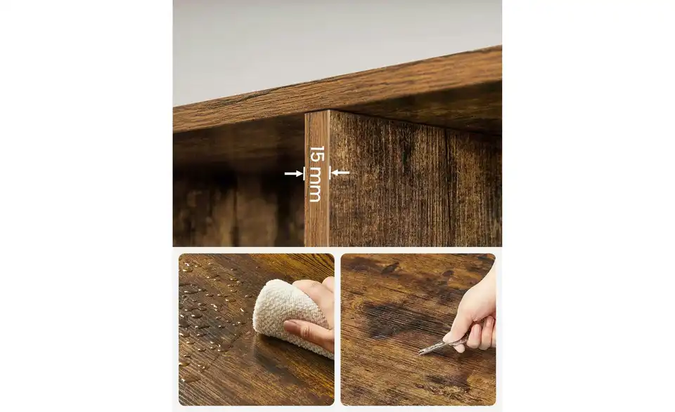 Standregal, Bild mit Text