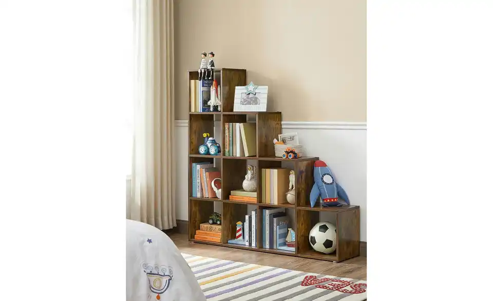 Standregal, in Wohnsituation