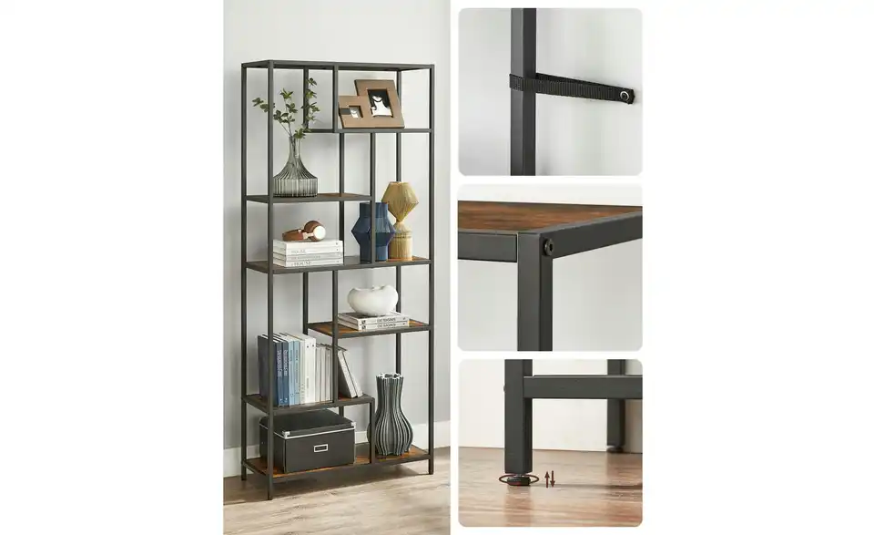 Bücherregal, Detailansicht