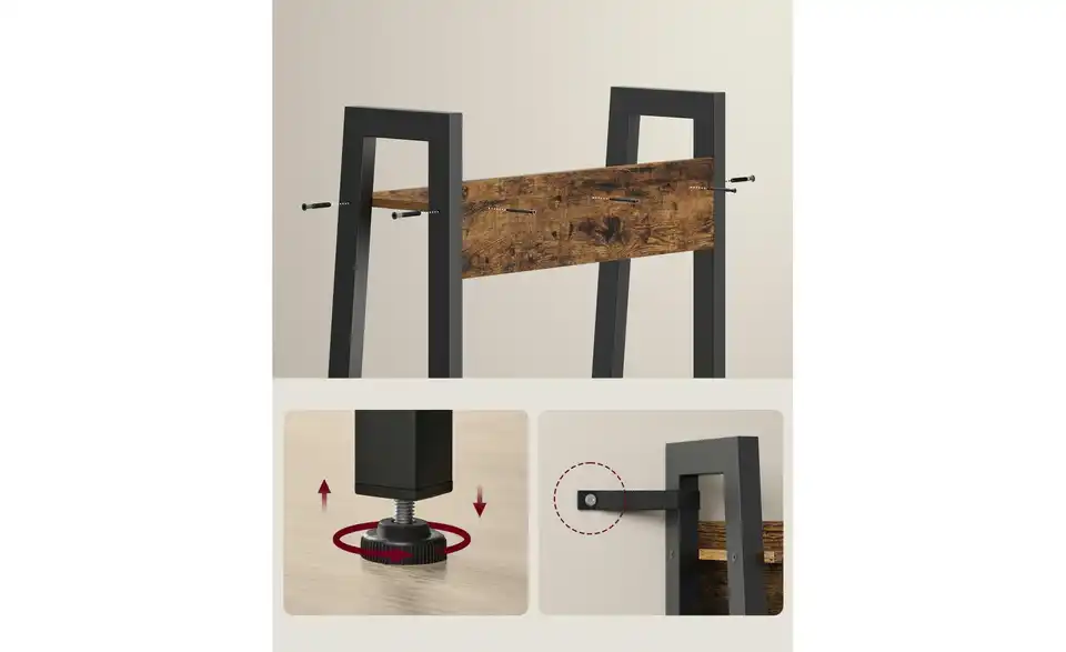 Leiterregal, Detailansicht