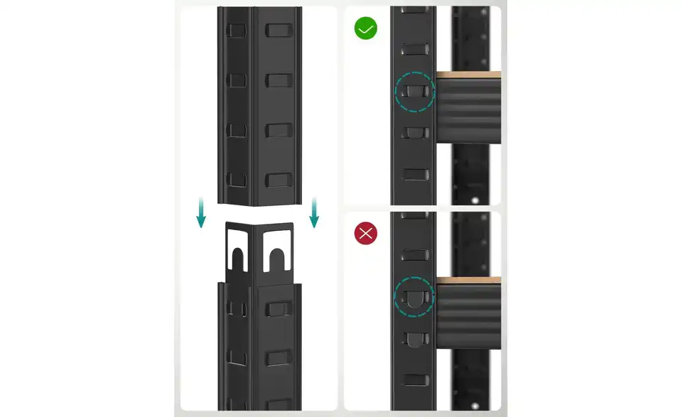 Regal, Bild mit Text