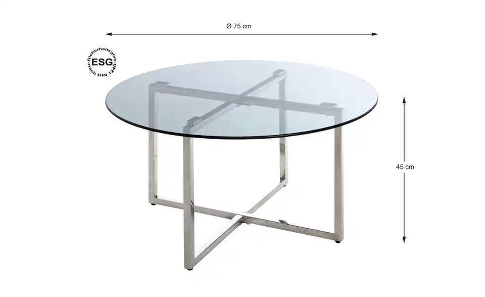 Beistelltisch, Bemaßung