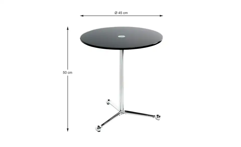 Beistelltisch, Bemaßung