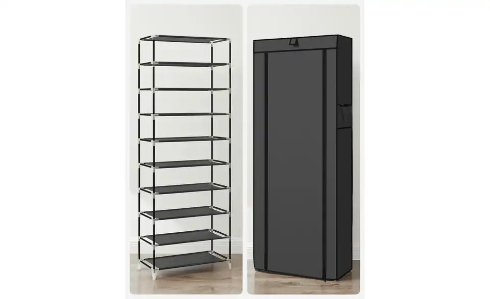 Schuhregal, Detailansicht