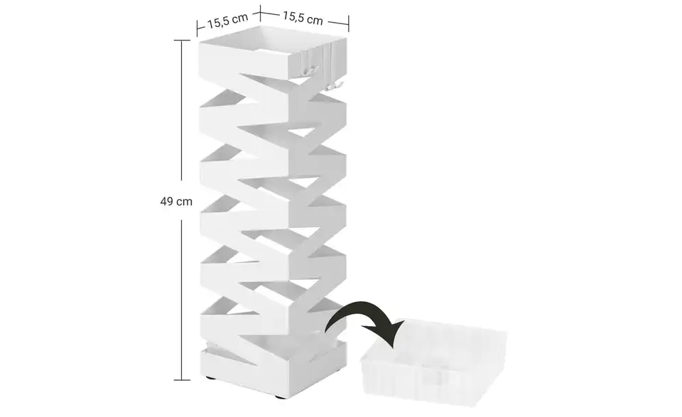 Regenschirmhalter, Bemaßung