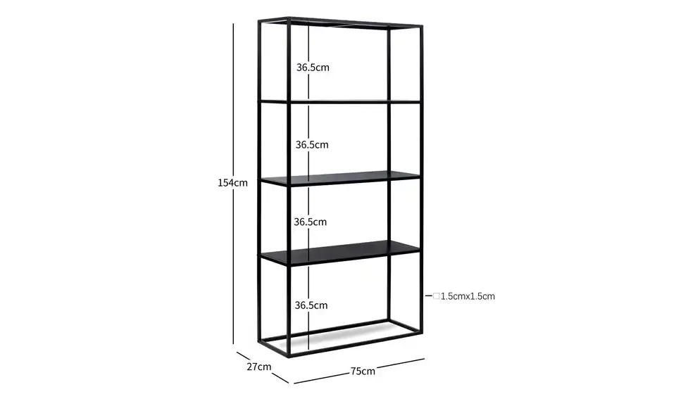 Standregal, Bemaßung