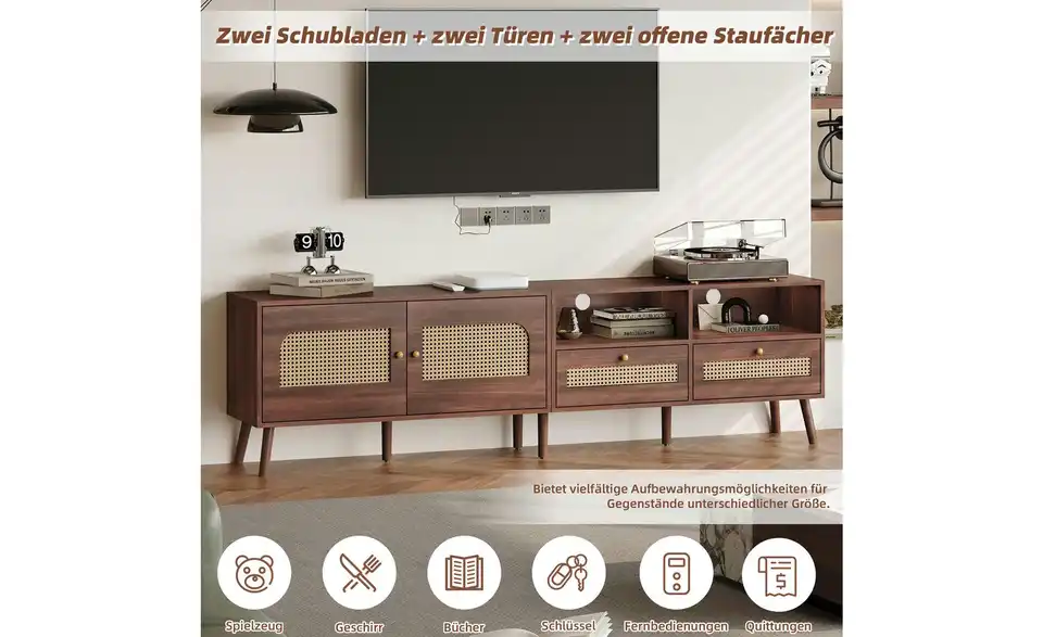 Lowboard, Bild mit Text