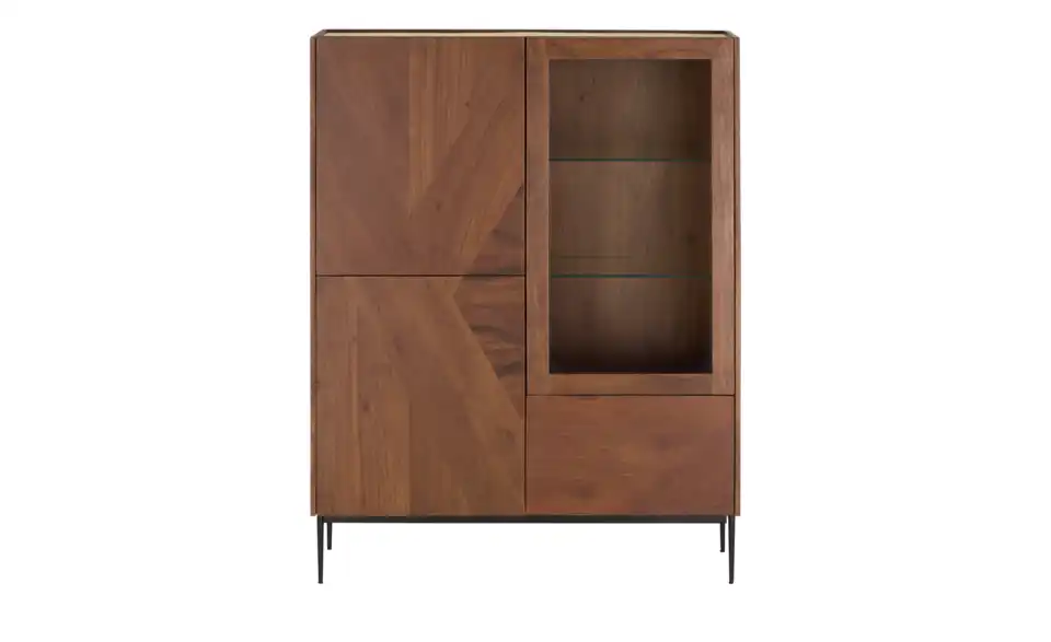 Highboard-Vitrine, Frontansicht