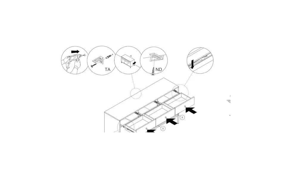 Selsey Sideboard, Detailansicht