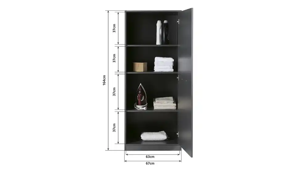 Mehrzweckschrank, Bemaßung