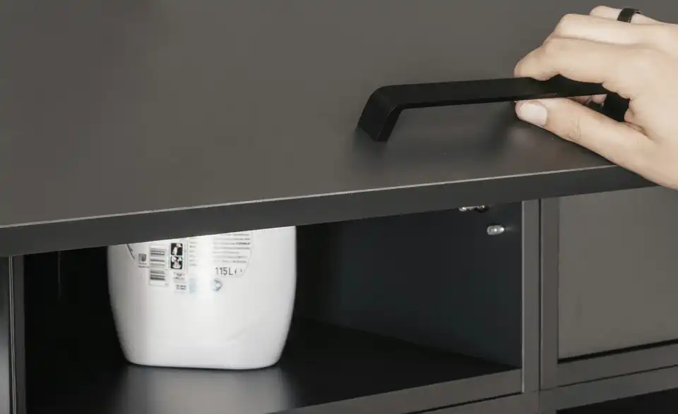 Aufsatzschrank, Detailansicht