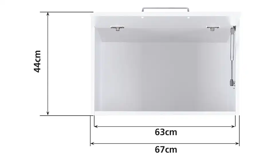 Aufsatzschrank, Bemaßung